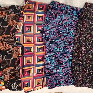 Colorful Geometric Patterned Women's Skirt